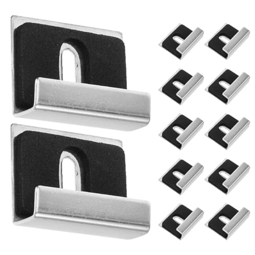 ETHZZLE 12 Metall-spiegelklammern: Spiegelhalterklammern – Robuste Rahmenaufhänger Zur Wandmontage – Breites Kanalklemmen-set Für Rahmenlose Und Fliesendisplays ETHZZLE 12 Metall-spiegelklammern: Spiegelhalterklammern – Robuste Rahmenaufhänger Zur Wandmontage – Breites Kanalklemmen-set Für Rahmenlose Und Fliesendisplays von ETHZZLE