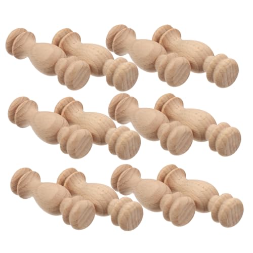 ETHZZLE 12 Stück Endstücke aus Holz zum Selbermachen Holzspindeln unvollendete Endstücke aus Holz Holzknäufe zum Basteln Fensterbehandlung Finials Abschlussornamente aus Holz Beige ETHZZLE 12 Stück Endstücke aus Holz zum Selbermachen Holzspindeln unvollendete Endstücke aus Holz Holzknäufe zum Basteln Fensterbehandlung Finials Abschlussornamente aus Holz Beige von ETHZZLE