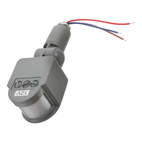 ETHZZLE 12V Infrarotsensor Controller Bewegungslichtschalter für LED Lampen bis Einstellbare Empfindlichkeit für Innen und Außenbeleuchtung von ETHZZLE