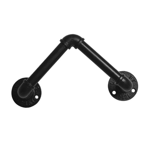 ETHZZLE Eisen Rotweinregal Wandhalterung Vintage Industrie Design Eisen Kreative Regalhalterung für Flaschen Mehrfach Verwendbar von ETHZZLE