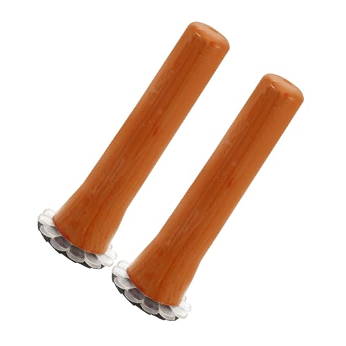 ETHZZLE 2 Stück Regenschirm Top -Hutzubehör Schirmspitzenabdeckungen Regenschirm-Reparaturzubehör Patio -Regenschirmabdeckung Stockschirmkappe Regenschirmkappe Kopf Plastik Hellbraun von ETHZZLE
