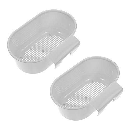 ETHZZLE 2stücke Spülbecken Abtropfkorb Robuster Küchen Siebkorb Für Obst Lebensmittelreste Aufbewahrungslösung Platzsparendes Design Für Effiziente Organisation von ETHZZLE