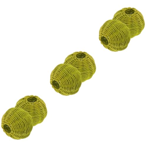ETHZZLE 3 Sätze Rattan Lampenschirm Diy Lampenabdeckung Handgewebt Rattan Für Tischlampe Und Deckenleuchte Dekorativ Und Staubgeschützt Für Wohnzimmer Schlafzimmer Und 2 Stücke * 3 von ETHZZLE