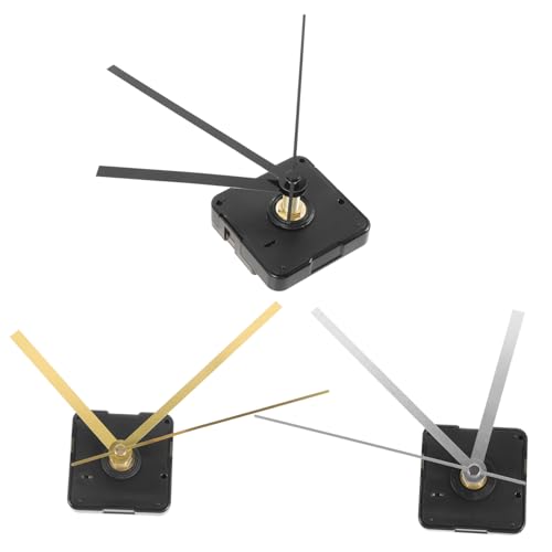 ETHZZLE 3 Sätze Uhrwerk für DIY Wanduhr Teiliges Mechanismus Kit mit Zeigern Gold Schwarz und Silber Hochwertige Ersatzteile für Kreative Uhrenprojekte von ETHZZLE