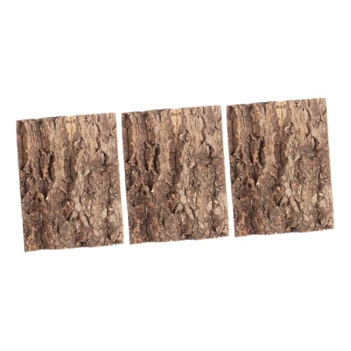 ETHZZLE 3stücke Korkrinden-Hintergrund Für Reptilien Künstliche Baumrinde-Dekoration Terrarium-zubehör Leicht Zu Reinen Installieren Natürliche Rindenoptik von ETHZZLE