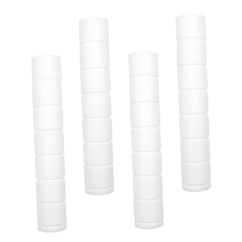 ETHZZLE 4 Stück Filterdusche Duschfilter abnehmbar Duschbrause Bad für Haushalt wasserfilter Sprinklerfilter Wannenfilter Duschkopffilter Baumwolle Weiß von ETHZZLE