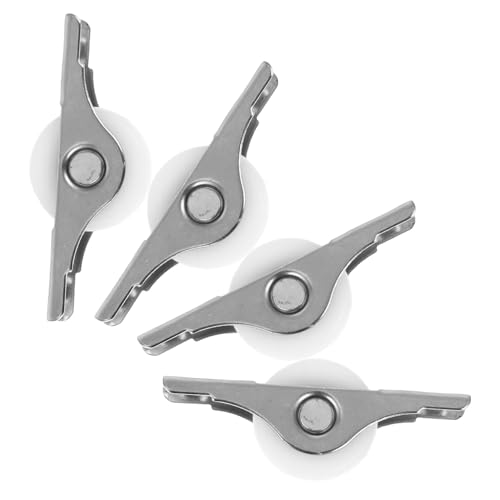 ETHZZLE 4 Stück Teiliges Wardrobe Roller Laufrolle Hochwertigem Material Geräuschlose Bodenrolle für Schiebetüren Langlebiges Möbelzubehör für Kleiderschränke und Schranktüren von ETHZZLE
