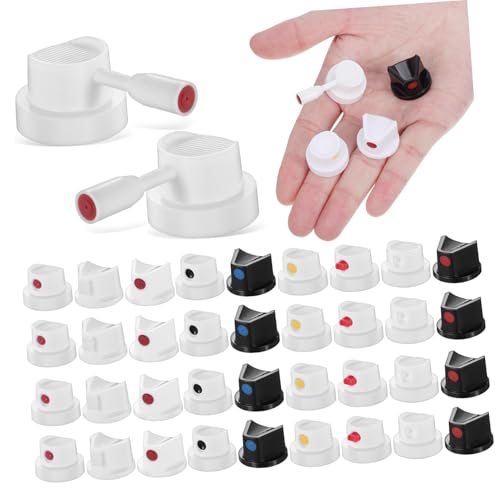 ETHZZLE 40 Stück Teiliges Spraydosen Sprühkopf Langlebige Kunststoff Ersatzdüsen mit Handdrehmechanismus Präzise Sprühsteuerung für DIY Projekte und Reparaturen Ergonomisch und Leicht für von ETHZZLE