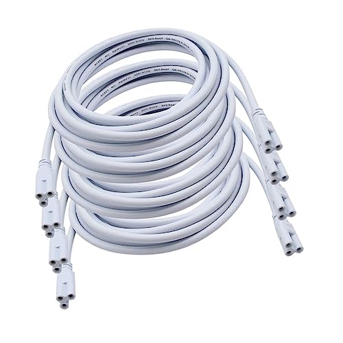 ETHZZLE Led Röhren Anschlusskabel 4 Stück T5 3-polig Für Integrierte Led Lampen Dual Kopf Stecker Kabel 220v Ac Für Schlafzimmer Keller Schrank Beleuchtung von ETHZZLE