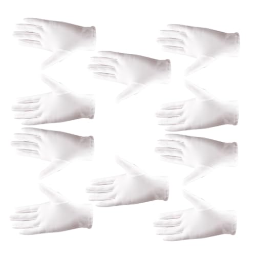 ETHZZLE 5 Paare Weiße Elastische Spandex Handschuhe Dünne Schmuck Inspektionshandschuhe Atmungsaktive Etikettehandschuhe für Juweliere Flexible Passform für Präzise Kontrolle und Schutz ETHZZLE 5 Paare Weiße Elastische Spandex Handschuhe Dünne Schmuck Inspektionshandschuhe Atmungsaktive Etikettehandschuhe für Juweliere Flexible Passform für Präzise Kontrolle und Schutz von ETHZZLE