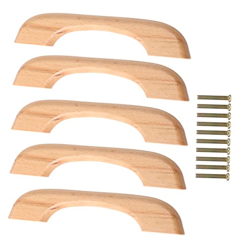 ETHZZLE 5 Stück Teiliges Holzgriffe für Küchenschränke Robuste Möbelgriffe mit Schrauben Ergonomisch Polierte Oberfläche Langlebig und Installieren ETHZZLE 5 Stück Teiliges Holzgriffe für Küchenschränke Robuste Möbelgriffe mit Schrauben Ergonomisch Polierte Oberfläche Langlebig und Installieren von ETHZZLE