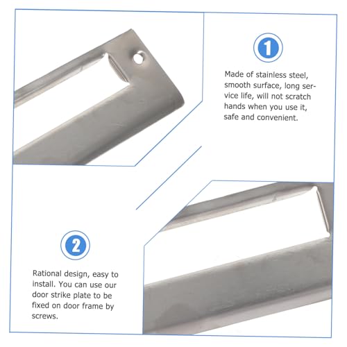ETHZZLE 5 Stück Teiliges Türverstärkungsset aus Rostfreiem Edelstahl Langlebige Türschlagplatten für Haustürverstärkung Hohe Stabilität Kratzfestes Design Geeignet für Wohn und ETHZZLE 5 Stück Teiliges Türverstärkungsset aus Rostfreiem Edelstahl Langlebige Türschlagplatten für Haustürverstärkung Hohe Stabilität Kratzfestes Design Geeignet für Wohn und von ETHZZLE