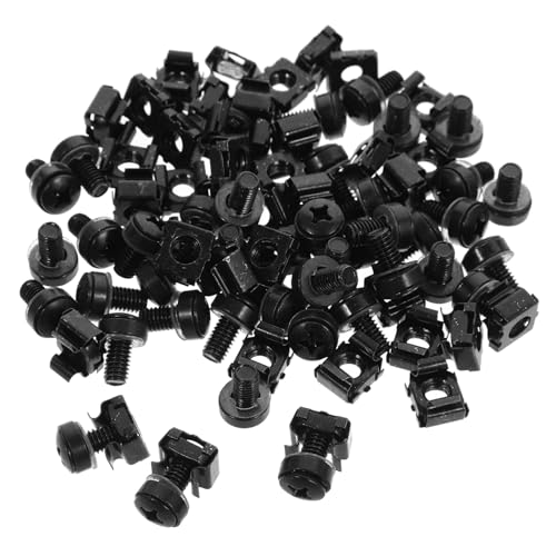 ETHZZLE 50stücke Käfigmuttern Und Schrauben Für Server- Und Rack-Montage Mit Tiefen Gewinden Und Glatten Oberflächen Schnell Zu Installieren ETHZZLE 50stücke Käfigmuttern Und Schrauben Für Server- Und Rack-Montage Mit Tiefen Gewinden Und Glatten Oberflächen Schnell Zu Installieren von ETHZZLE