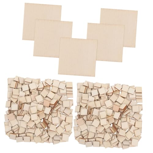 ETHZZLE 500 Stück Unbehandelte Holz Quadrate Rohlinge Aus Natürlichem Holz Für DIY Bastelprojekte Bemalen Gravieren Und Kreative Und Heimdekoration ETHZZLE 500 Stück Unbehandelte Holz Quadrate Rohlinge Aus Natürlichem Holz Für DIY Bastelprojekte Bemalen Gravieren Und Kreative Und Heimdekoration von ETHZZLE