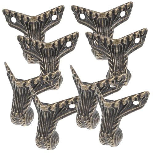 ETHZZLE 8 Stück Antike Möbelbeine Vintage Fußschutz für Möbel Dekorative Ecken Protektoren Installieren Elegantes Design Stabil und Langlebig ETHZZLE 8 Stück Antike Möbelbeine Vintage Fußschutz für Möbel Dekorative Ecken Protektoren Installieren Elegantes Design Stabil und Langlebig von ETHZZLE