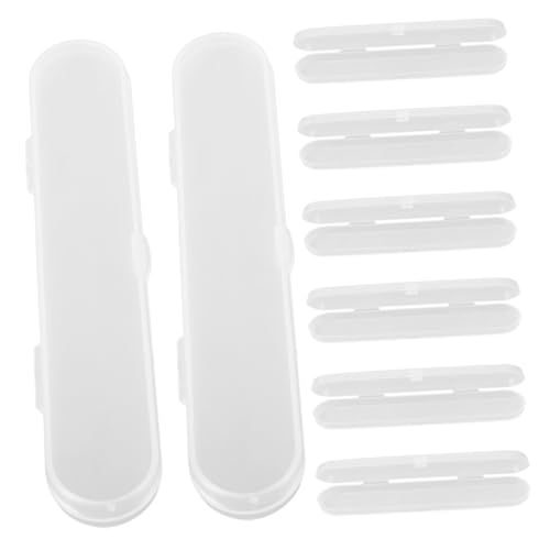 ETHZZLE 8 Stück Teiliges Tragbares Besteck Organizer aus Langlebigem PP mit Deckel Transparente Aufbewahrungsbox für Besteck Essstäbchen Löffel Vielseitig für Lunchbox und Kleine von ETHZZLE