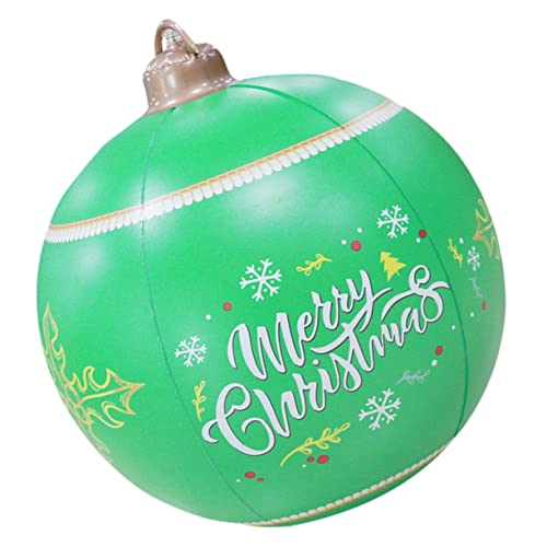 ETHZZLE Aufblasbare Weihnachtskugel Party Pastell Riesige Weihnachtskugel Dekor Outdoor Weihnachten Aufblasbares Klar Weihnachtsschmuck Runder Ballon Urlaub LED von ETHZZLE
