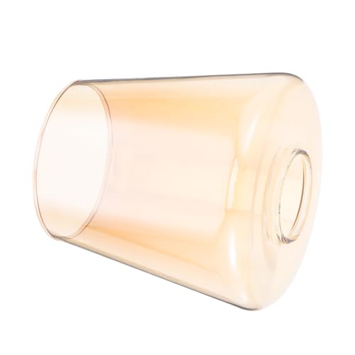 ETHZZLE Bernsteinfarbener Lampenschirm Zylinder Ersatz Lampenschirm Glasschirm Zylinder Lampenabdeckung Für Pendelleuchter Kronleuchter Wandleuchte Tisch Wandleuchte 42 von ETHZZLE
