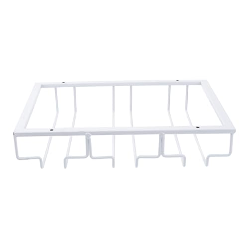 ETHZZLE Edelstahl Hängender Weinglashalter Weinregal Aufbewahrungsständer für Küche Wohnzimmer mit Rutschfestem Boden Leicht zu Reinigen Robust und Platzsparend von ETHZZLE