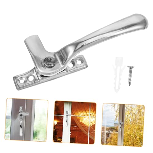 ETHZZLE Externe Fensterverriegelung Mit Sicherung Fenstersicherung Für Schiebefenster Fenstergriff Abschließbar Mit Sturmtürgriff Fensterschloss Und Griffteil Für Fensterersatzteil von ETHZZLE