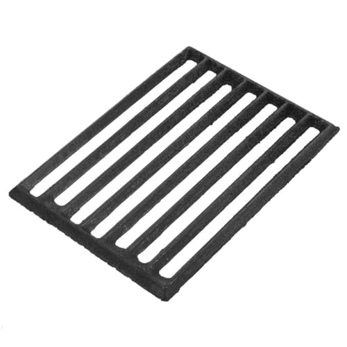 ETHZZLE Feuerrost Rechteckig aus Metall Hitzebeständige Grillplatte für BBQ Outdoor Grillrost für Gemüse Fisch für Camping Picknick von ETHZZLE
