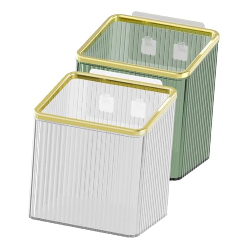 ETHZZLE 2stücke Wandmontierte Aufbewahrungsbox Aus Pet Und Material Für Duschutensilien Im Badezimmer Ohne Bohren Organizer Für Küche Bad Und Wohnzimmer von ETHZZLE