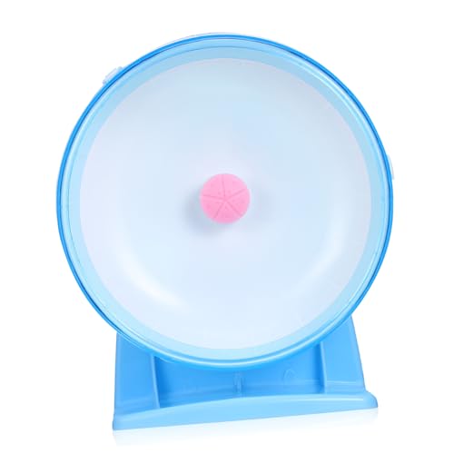 ETHZZLE Hamsterlaufrad Leises Stabiles Laufrad aus Robustem Kunststoff mit Sicherem Stand für Zwerghamster Mäuse und Ratten Einfach Montierbares Kleintierspielzeug gegen Langeweile von ETHZZLE