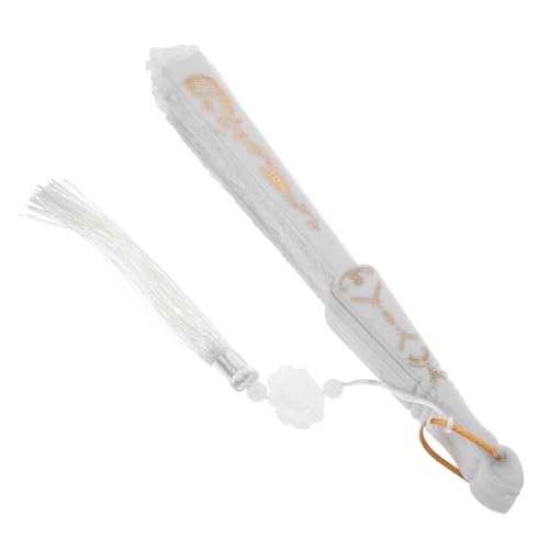 ETHZZLE Handfächer aus Weißer Spitze Tragbarer Faltbarer Handventilator mit Quaste Leichter Vintage-handfächer für Party Tanz Hochzeit und Dekoration Stabiles Pp-metall-material von ETHZZLE
