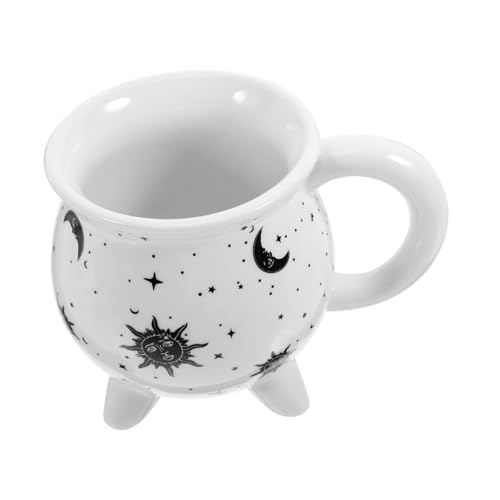 ETHZZLE Hexentasse Kesselbecher Drink Inc Geformte Neuheitstasse Hexentasse Freche Hexenkesseltasse Kesseltasse Ausgefallener Mittelalterlicher Halloween Lord Gruseliger Matter von ETHZZLE