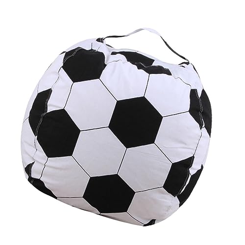 ETHZZLE Kreativer Sitzsack für Fußball Aufbewahrungstasche für Kuscheltiere Großer Sitzsack Lösung zur Spielzeugorganisation Einfacher Zugang Reißverschluss Fördert Selbstständigkeit und von ETHZZLE