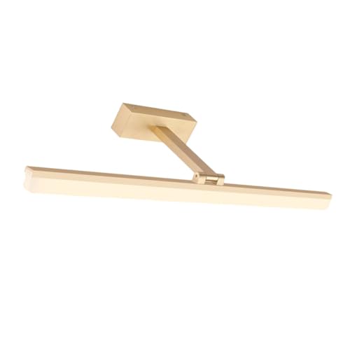 ETHZZLE LED Badspiegelleuchte Gold Wandlampe Aluminiumlegierung Neutralweiß Schlafzimmer Spiegelbeleuchtung Langlebig Modern Badezimmer Vanity Lamp von ETHZZLE
