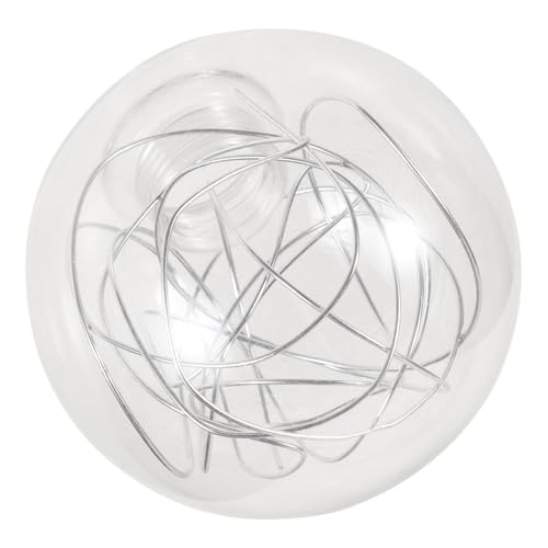 ETHZZLE Lampenschirm mit Aluminiumdraht Runder Lampenschirm für Pendelleuchten Transparent Minimalistisches Design für Wohnzimmer und Schlafzimmer Installieren von ETHZZLE
