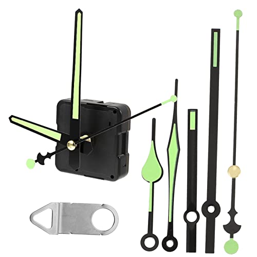 ETHZZLE Langlebiges Uhrwerk mit Leuchtenden Zeigern DIY Wanduhr Mechanismus Batteriebetrieben für Einfache Reparatur und Gestaltung Geeignet von ETHZZLE