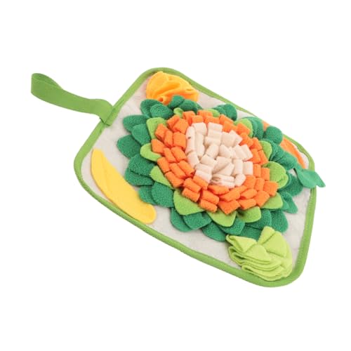 ETHZZLE Langsame Futtermatte für Hamster mit Interaktivem Nasenarbeitsspiel Waschbare Schnüffelmatte für Kaninchen Meerschweinchen Frettchen und Chinchillas Fördert Gesunde Verdauung und von ETHZZLE