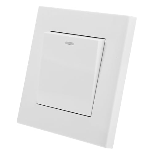 ETHZZLE Lichtschalter Unterputz Schalterpanel für Zuhause Moderne Steuerung Installieren für Wohn und Gewerbegebäude Stilvolles Design Langlebig und Kratzfest von ETHZZLE