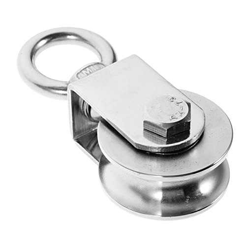 ETHZZLE Lifting Pulley U Type Rostfreiem Drehbar Strapazierfähig für Seilwinde Fitness und Objekthandling für Heim und Outdoor Anwendungen von ETHZZLE
