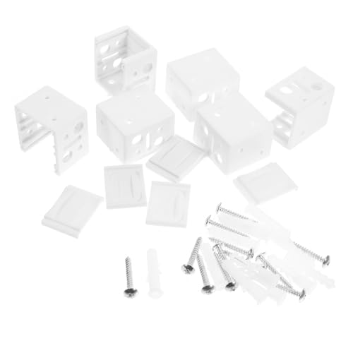 ETHZZLE Mini Jalousie Halterung aus Stabilem Abs Montageset für Fensterrollos Weiß Einfache Installation Kompatibel mit Verschiedenen Jalousienstilen Langlebig und Sicher von ETHZZLE