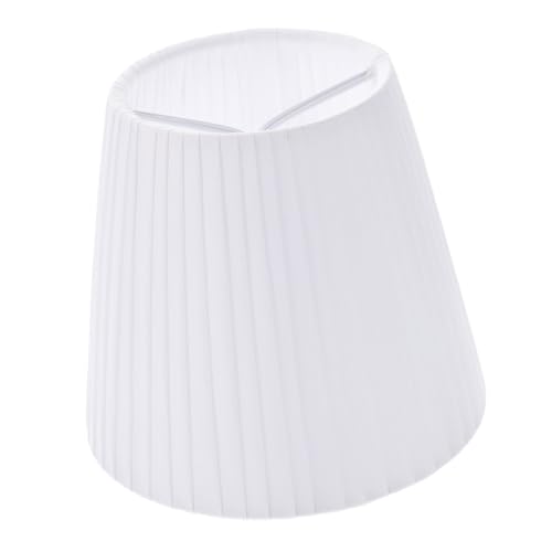 ETHZZLE Plissee Lampenschirm Weiß Klemmbar Stoff Lampenabdeckung Tischlampe Nachttischlampe Lichtschutz Weicher Diffusor Schlafzimmer Dekoration ETHZZLE Plissee Lampenschirm Weiß Klemmbar Stoff Lampenabdeckung Tischlampe Nachttischlampe Lichtschutz Weicher Diffusor Schlafzimmer Dekoration von ETHZZLE