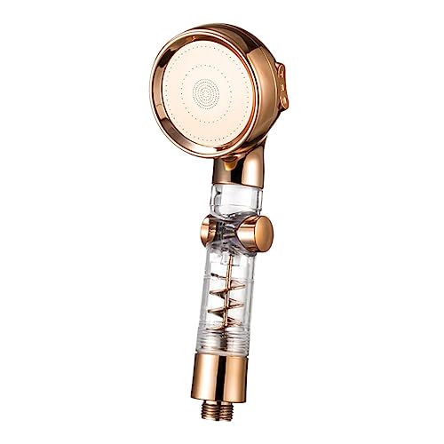 ETHZZLE Pressurised Duschkopf mit Stufigem Stab Einstellbarer Wassersparsprühkopf Handbrause mit Filterkern für Sauberes Wasser im Badezimmer Komfortable Handhabung Modernes Design von ETHZZLE