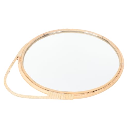 ETHZZLE Wandspiegel Rattan-flechtspiegel Badezimmerspiegel Gewebte Spiegeldekoration Hängespiegel Runder Rattanspiegel ETHZZLE Wandspiegel Rattan-flechtspiegel Badezimmerspiegel Gewebte Spiegeldekoration Hängespiegel Runder Rattanspiegel von ETHZZLE