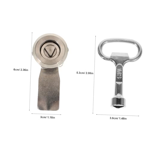 ETHZZLE Schrankschloss Ersatz Röhrenförmiges Kindersicheres Edelstahl Schubladenschloss Schrankschloss Schranktürschlösser Mit Schlüssel Schreibtischschlösser Für Schubladen Mit von ETHZZLE