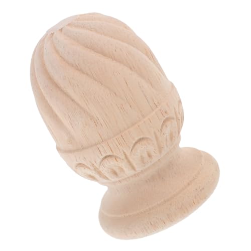 ETHZZLE Unlackierter Holz Baluster Kopf mit Geschnitztem Ananas Design Holz DIY Treppenpfosten Spitze Europäischer Stil Vielseitig für Treppen und Innenraumdekoration ETHZZLE Unlackierter Holz Baluster Kopf mit Geschnitztem Ananas Design Holz DIY Treppenpfosten Spitze Europäischer Stil Vielseitig für Treppen und Innenraumdekoration von ETHZZLE