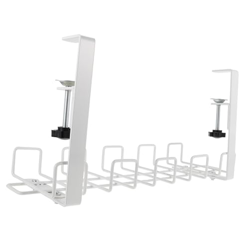 ETHZZLE Untertisch Kabelorganizer Weiß Kabelmanagementkorb für Büro und Zuhause mit Befestigungsset Kabelhalter Kabelaufbewahrung für Sauberes Schreibtisch-setup ETHZZLE Untertisch Kabelorganizer Weiß Kabelmanagementkorb für Büro und Zuhause mit Befestigungsset Kabelhalter Kabelaufbewahrung für Sauberes Schreibtisch-setup von ETHZZLE