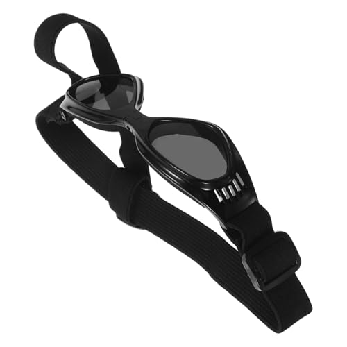 ETHZZLE Verstellbare Hunde Sonnenbrille mit Uv Schutz und Wasserdichten Gläsern Faltbare Haustier Brille für Kleine Mittlere und Große Hunde Wind und Regendicht für Outdoor Aktivitäten von ETHZZLE