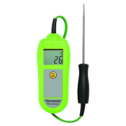 ETI 261-030 Thermamite Digital Thermometer mit Lebensmittelsonde grün von ETI