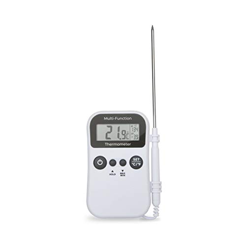 ETI 810-961 Multifunktionsthermometer - digitales Thermometer für Gastronomie, weiß von ETI