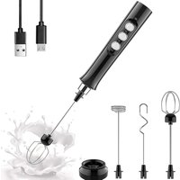 1 Satz wiederaufladbarer elektrischer Milchaufschäumer über usb für Kaffee, Cappuccino und Schneebesen 1 Satz wiederaufladbarer elektrischer Milchaufschäumer über usb für Kaffee, Cappuccino und Schneebesen von ETING