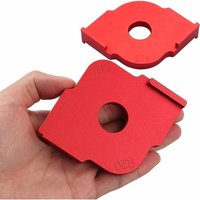 Calibres d'Angle, Lot de 2 Gabarits de Défonceuse d'Angle Modèles de Routeur de Gabarit pour Outil de travail du bois von ETING