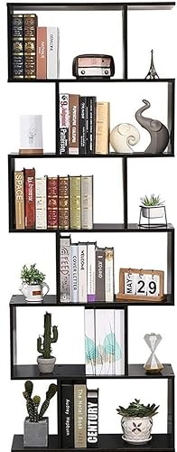 Etnicart Bücherregal, zeitgenössisches Design für Büro Zuhause aus dunklem Wengè-Holz - 70x23,5x190cm Selbsttragende Ladung, mit Trennwänden,bücher Regal standregal Holz von ETNIC ART