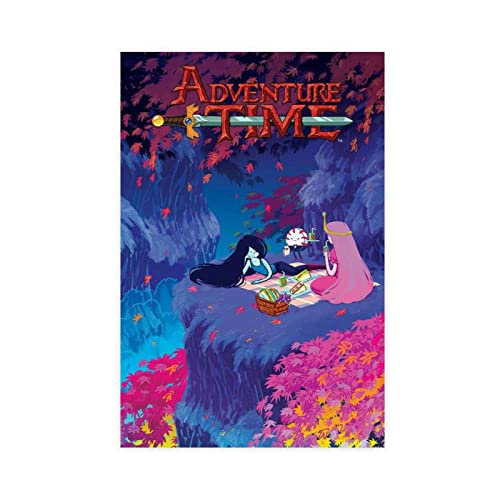 ETOMEY Animiertes Abenteuer Drama Adventure Time Kunstposter 23 Leinwand Poster Schlafzimmer Dekor Sport Landschaft Büro Zimmer Dekor Geschenk Unrahmen-Stil 20 x 30 cm von ETOMEY